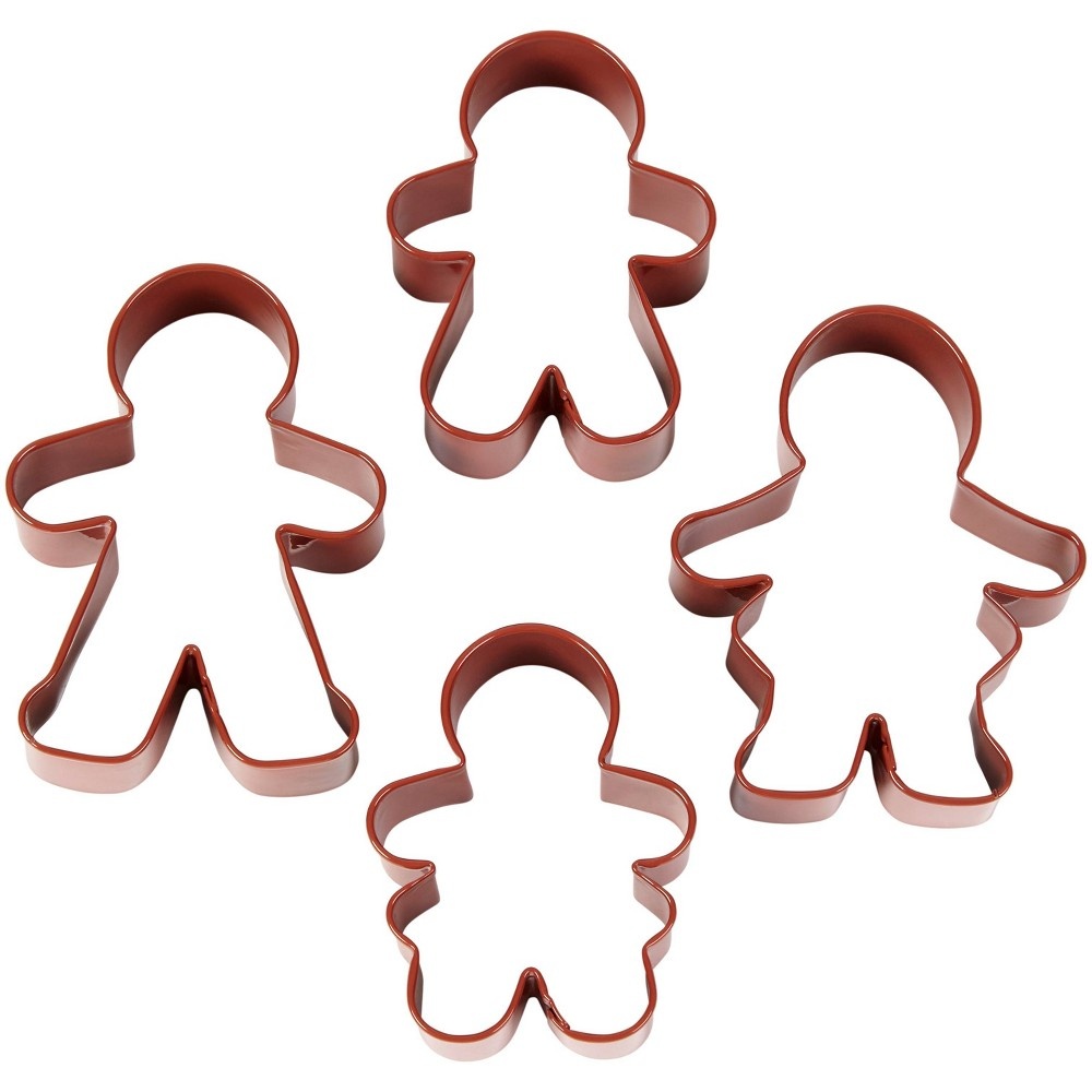 slide 2 of 3, Wilton Gingerbread Family Cookie Cutter Set, 4 ct