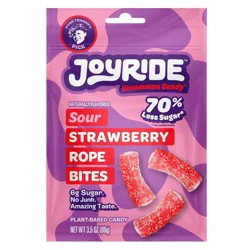 Joyride Uncommon Candy Sour Strawberry Ropes 3.5 oz