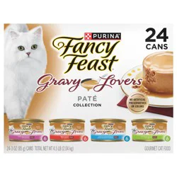 Purina Fancy Feast Gravy Lovers Variety Pack Feast Pate in Wet Cat Food Gravy