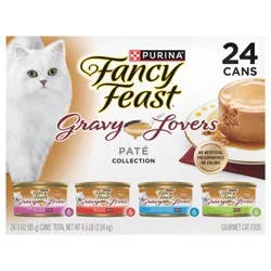Purina Fancy Feast Gravy Lovers Variety Pack Feast Pate in Wet Cat Food Gravy