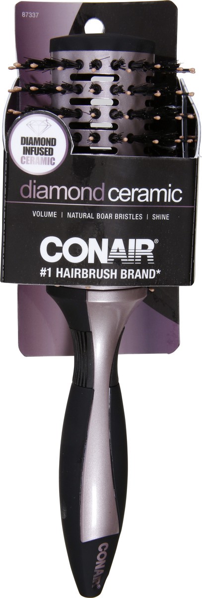 slide 5 of 11, Conair Brush Ceramic Diamond Paddle Large Vent, 1 ct