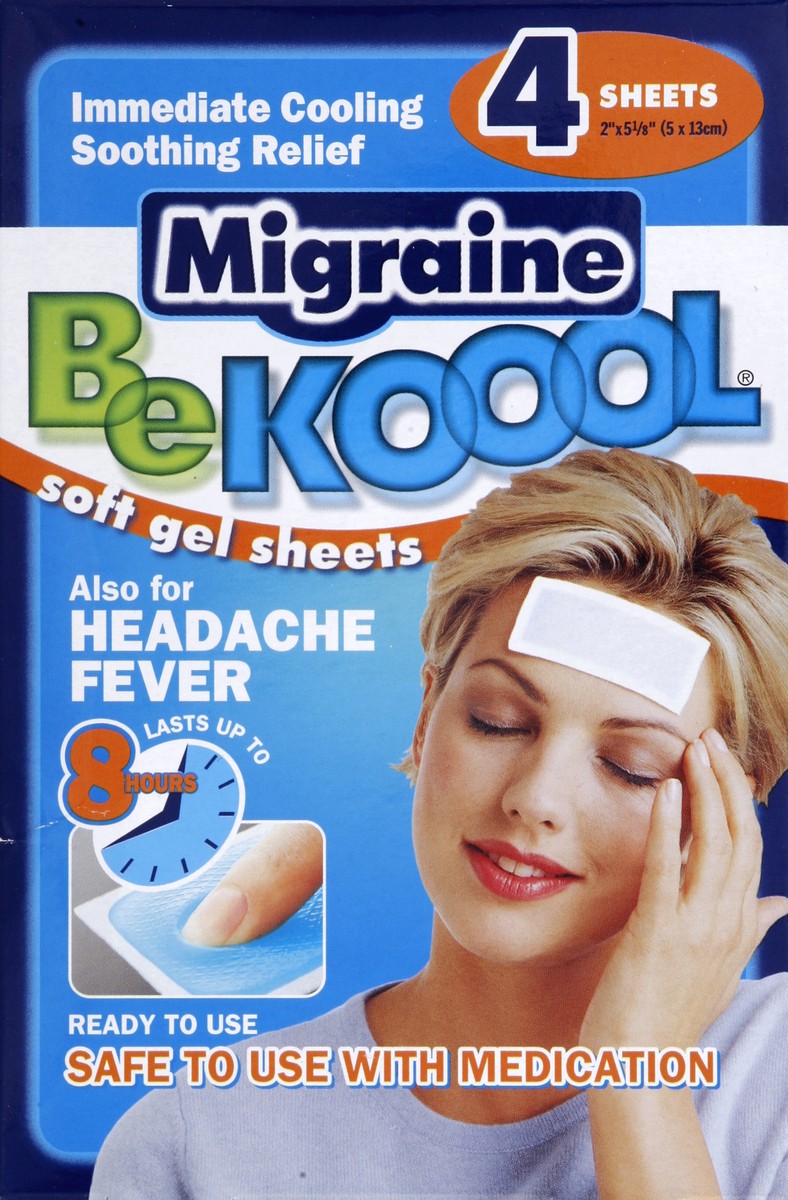 slide 2 of 5, Be Kool Migraine 4 ea, 4 ct