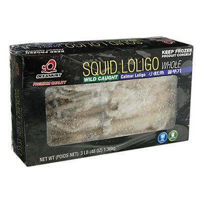 slide 1 of 1, Pacific Seafood Wild Caught Squid Loligo, 48 oz