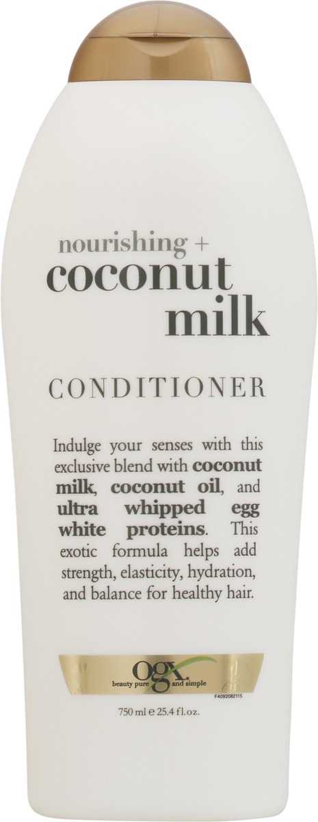 slide 6 of 9, OGX Nourishing Coconut Milk Salon Size Conditioner - 25.4 fl oz, 25.4 fl oz