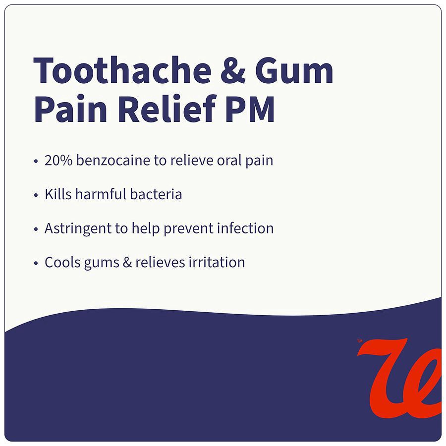 slide 2 of 5, Walgreens Toothache & Gum Pain Relief PM Cream, 0.25 oz