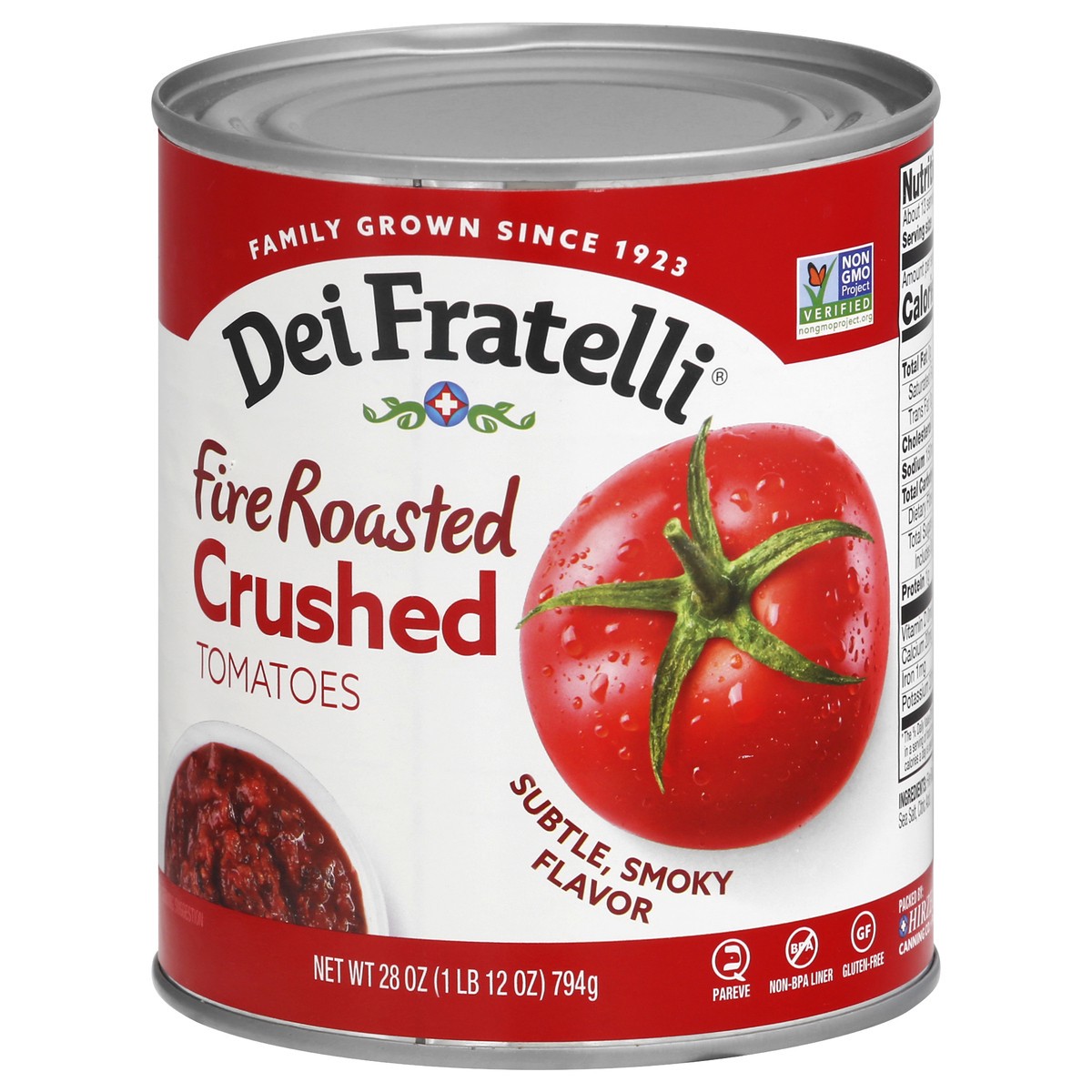 slide 6 of 9, Dei Fratelli Fire Roasted Crushed Tomato Sauce, 28 oz