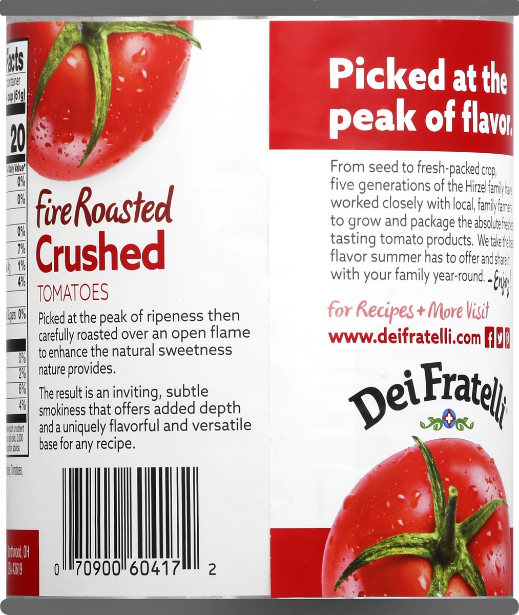 slide 4 of 9, Dei Fratelli Fire Roasted Crushed Tomato Sauce, 28 oz