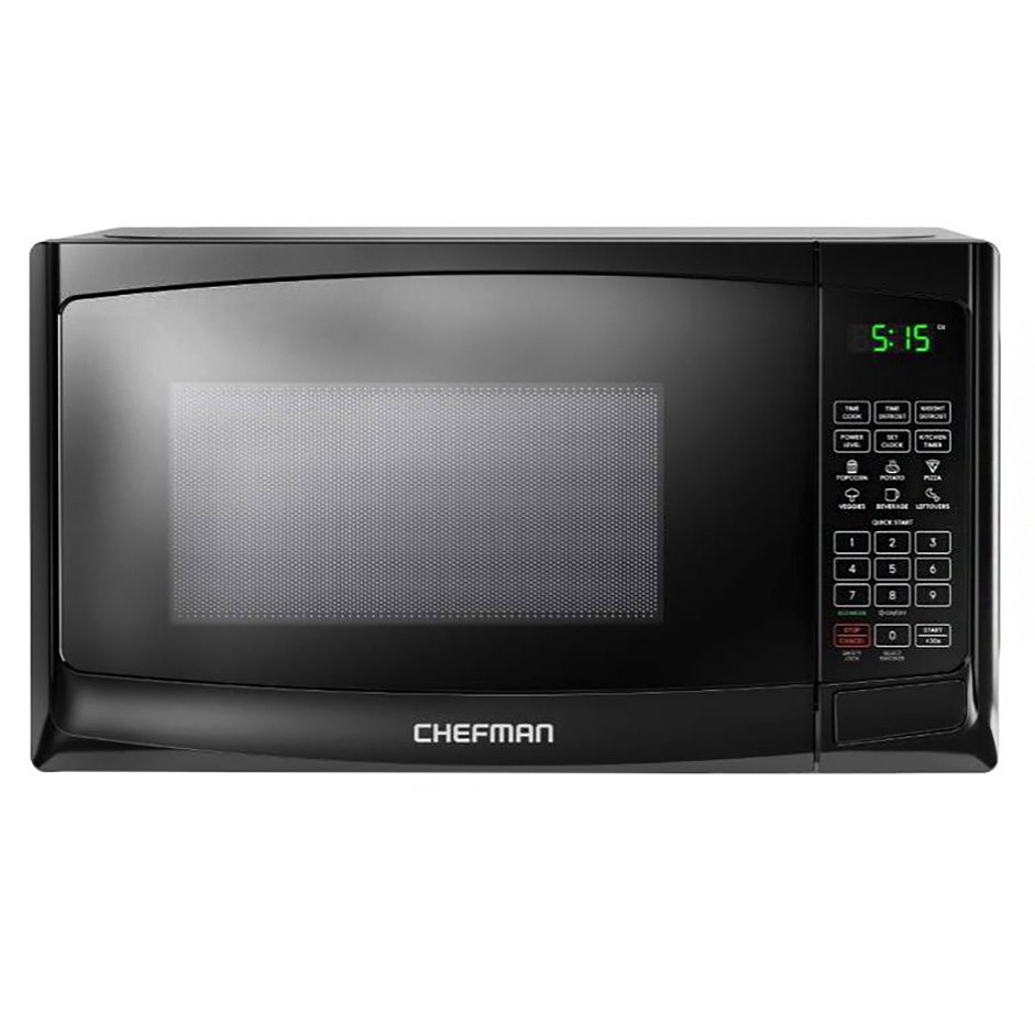 slide 1 of 1, Chefman Classic Countertop Black Microwave, 1 ct