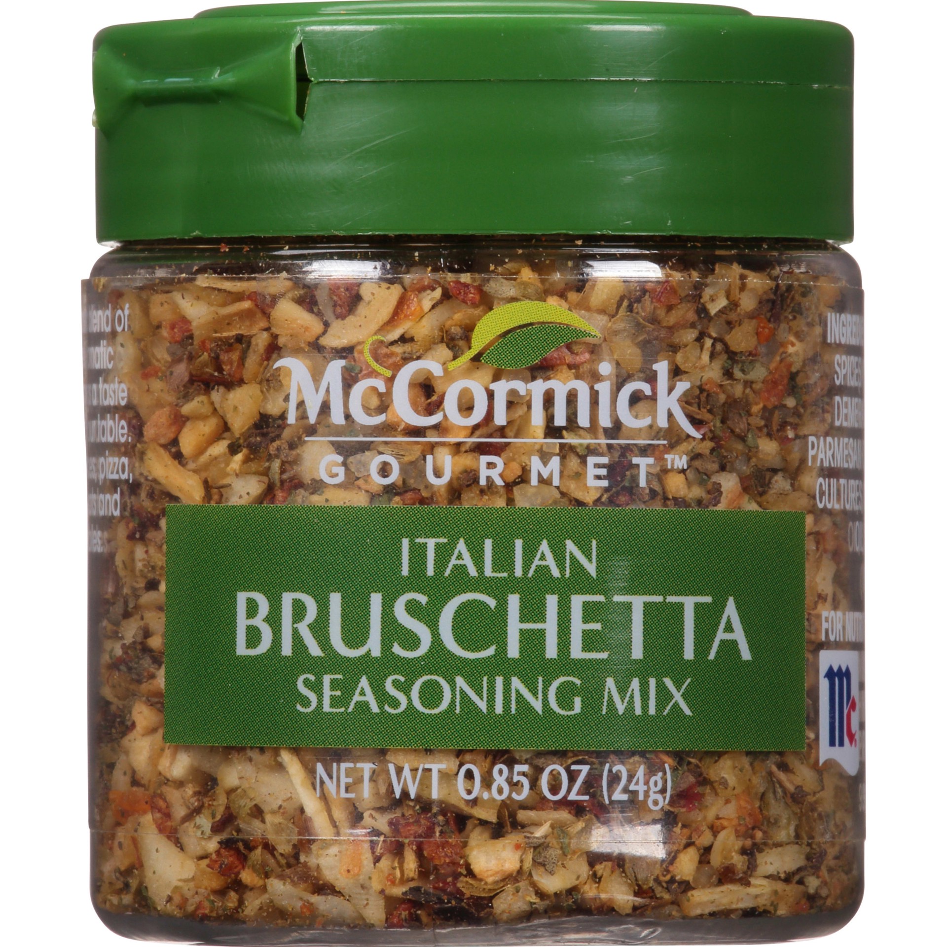 slide 1 of 9, Mccormick Gourmet Italian Bruschetta Seasoning Mix Jar, 0.85 oz