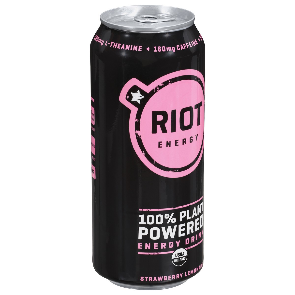 slide 11 of 13, Riot Energy Organic Strawberry Lemonade Energy Drink- 16 fl oz, 16 fl oz