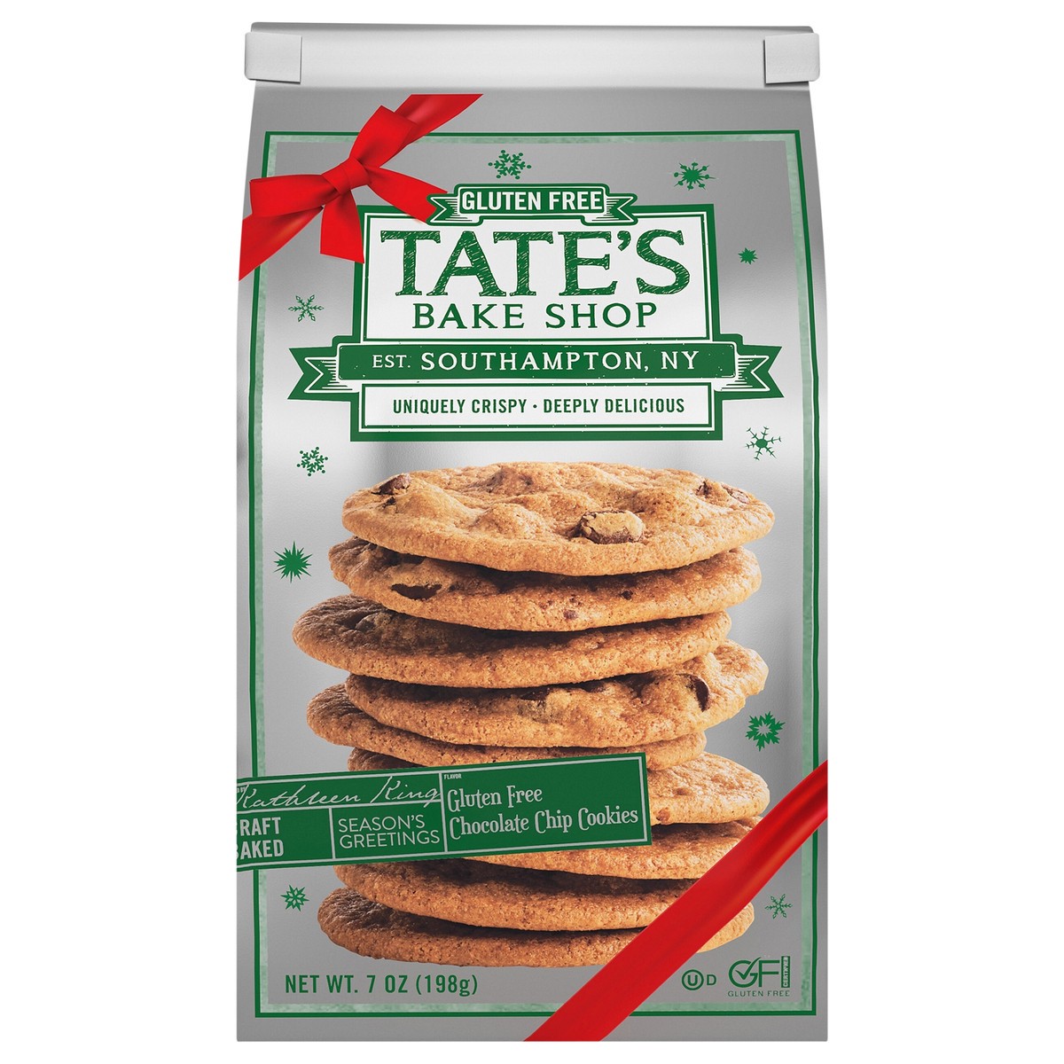 slide 1 of 9, Tate's Bake Shop Gluten Free Chocolate Chip Cookies- 7 oz, 7 oz
