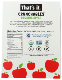 slide 3 of 4, That's It. Smart Apple Crunchables, 8 ct; 2.4 oz