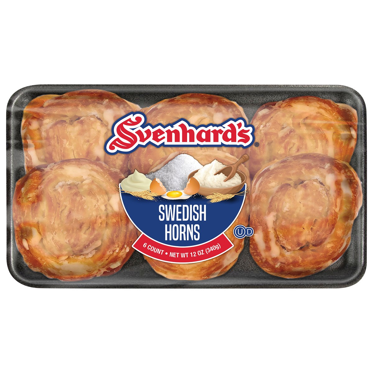 slide 1 of 2, Svenhard's Swedish Horn Pastries, 12 oz, 6 Count, 6 ct