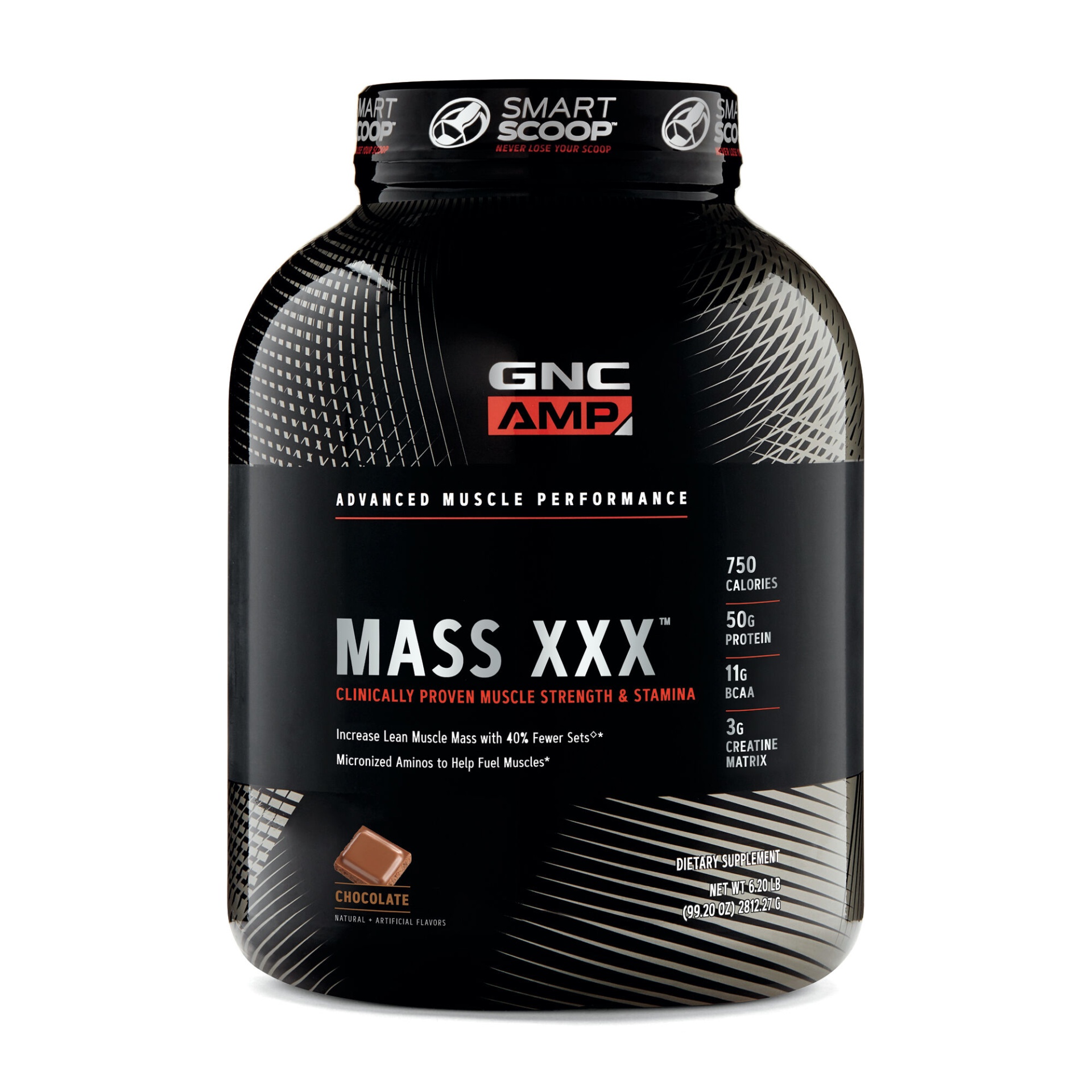 slide 1 of 1, GNC AMP Mass XXX - Chocolate, 6.2 lb