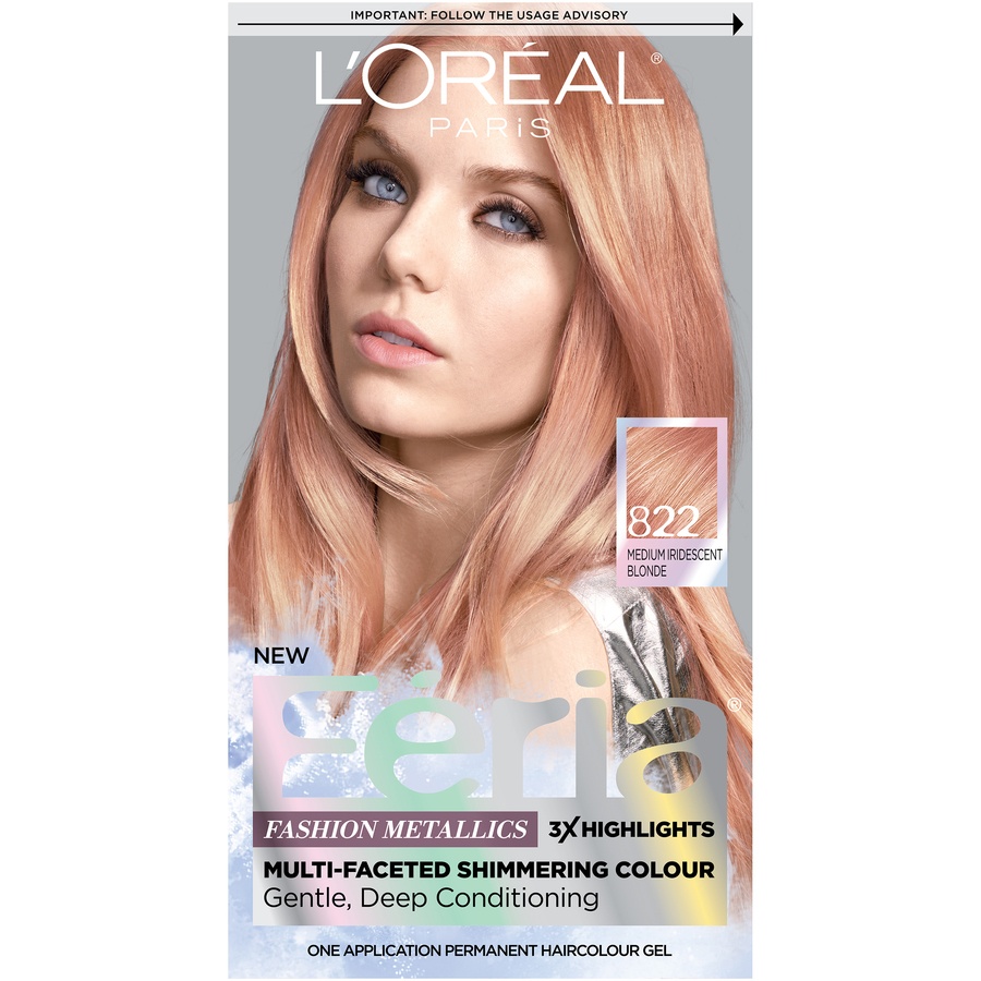 slide 2 of 8, L'Oréal Feria Fashion Metallics - Medium Blonde, 1 ct