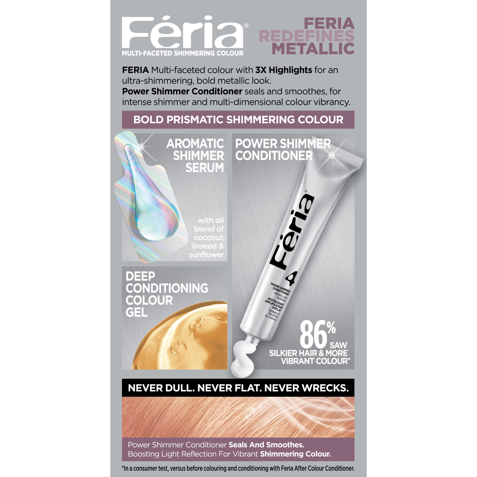 slide 7 of 8, L'Oréal Feria Fashion Metallics - Medium Blonde, 1 ct