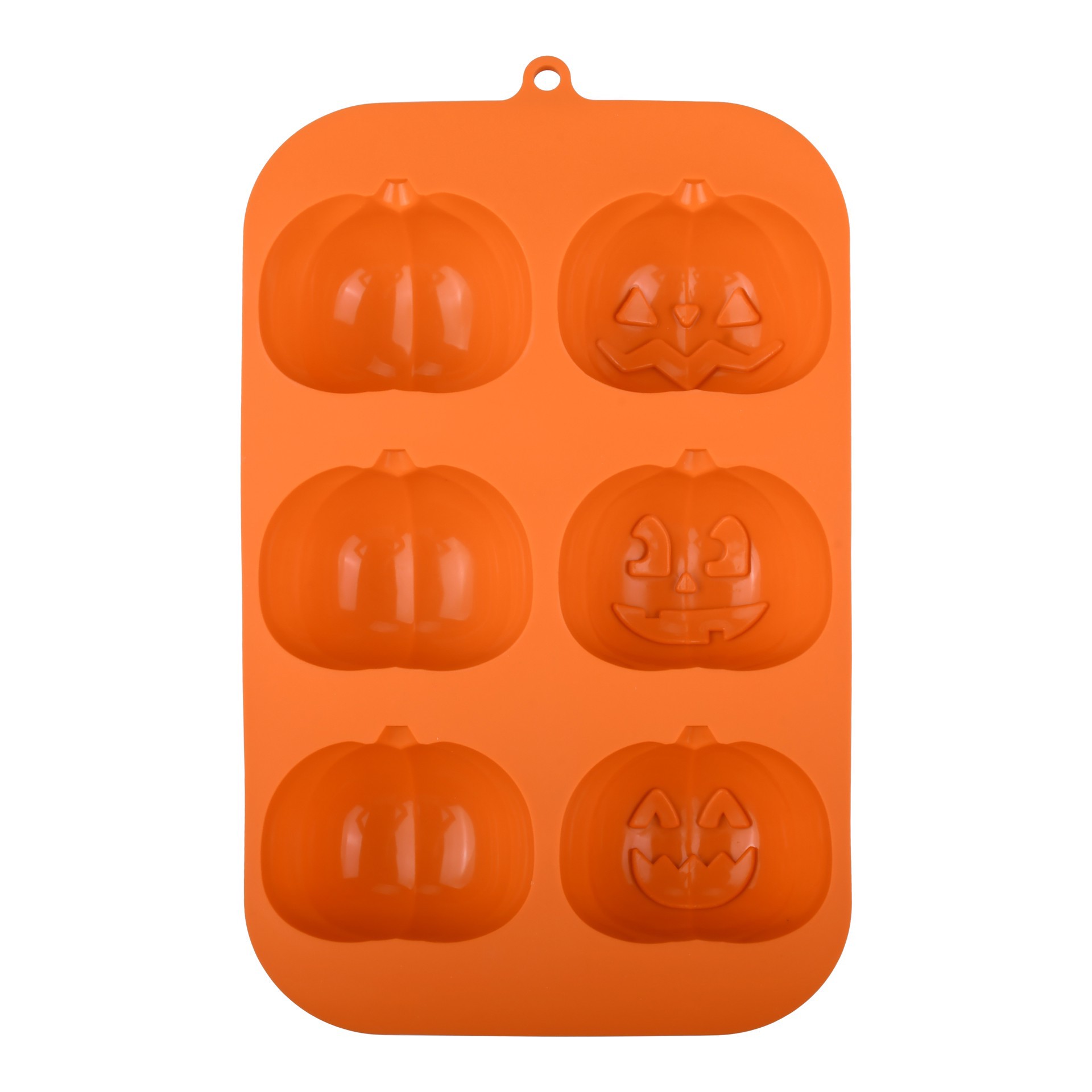 slide 4 of 4, Jack-O'-Lantern 3d Silicone Treat Mold By Makery, 11 in x 1.18 in