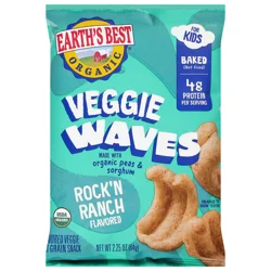 Earth's Best Organic Veggie Waves Rock'N Ranch Veggie & Grain Snack