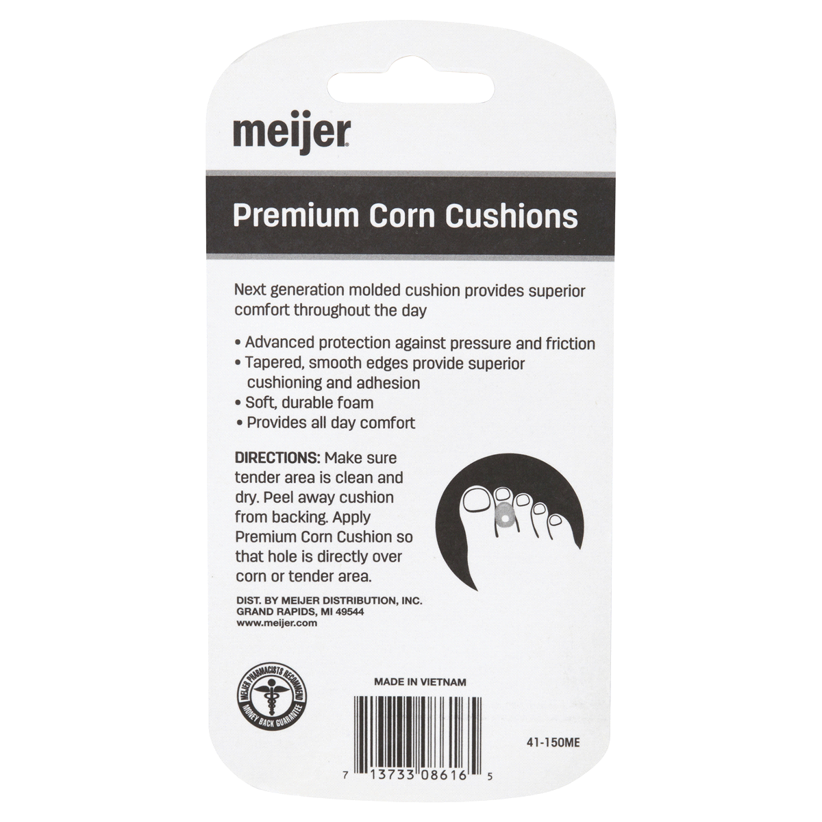 slide 2 of 2, Meijer Advanced Corn Cushions, 1 ct
