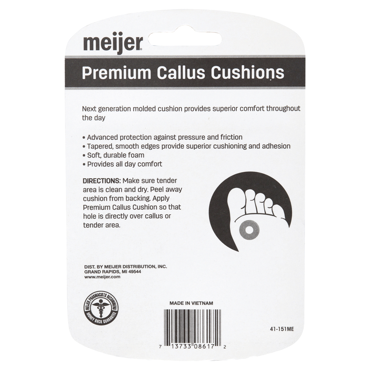 slide 2 of 2, Meijer Advanced Callus Cushions, 8 ct