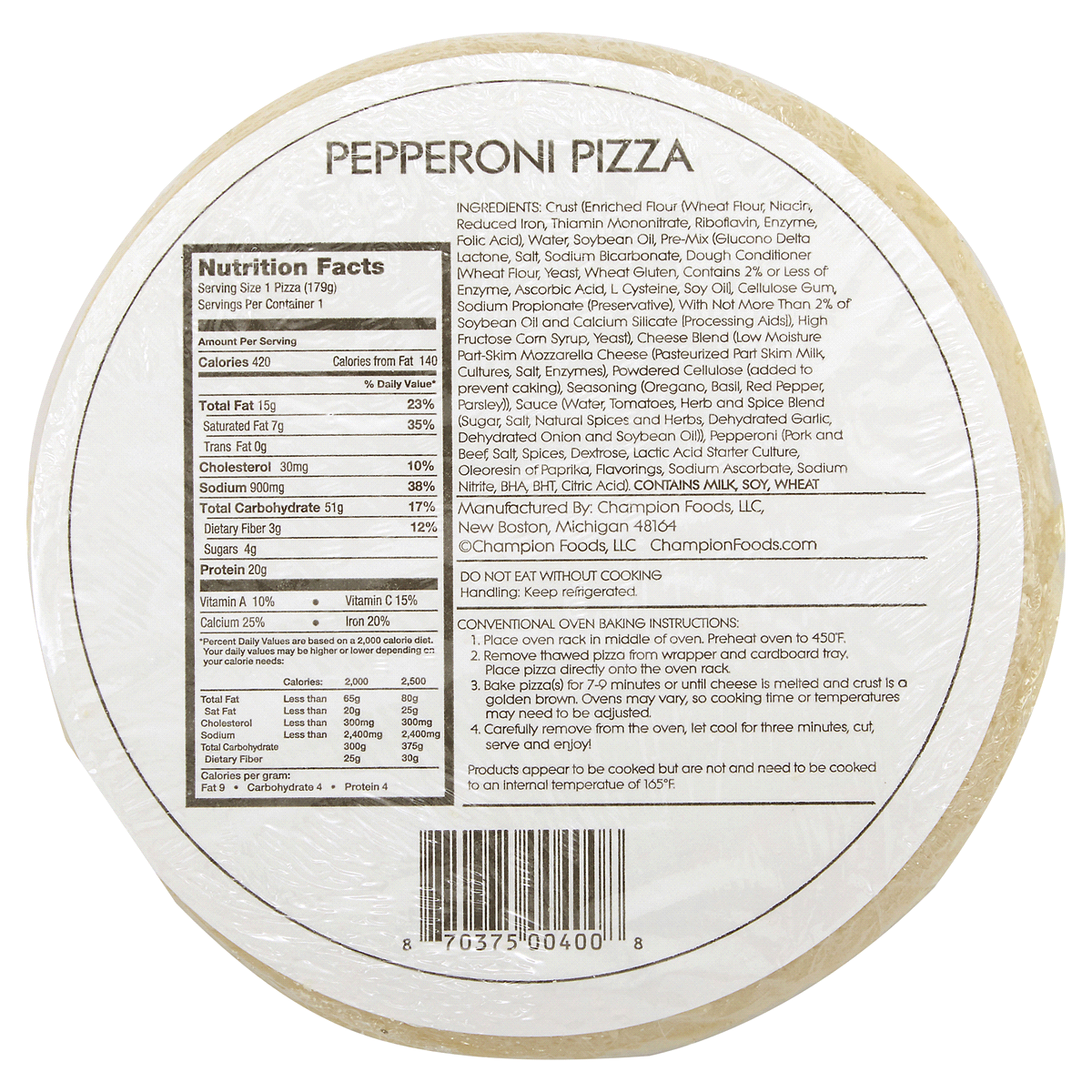 slide 2 of 2, Take n' Bake Pepperoni Personal Pizza, 6.11 oz