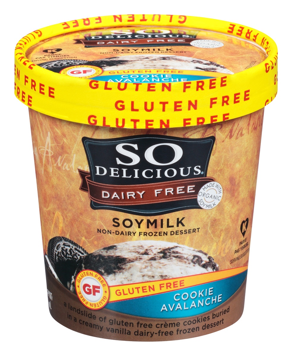 slide 1 of 1, So Delicious Soymilk Cookie Avalanche Non-Dairy Frozen Dessert, 1 pint