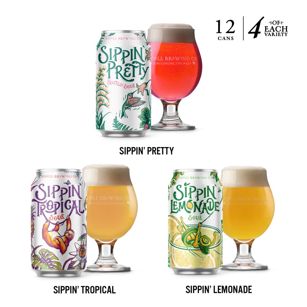 slide 4 of 5, Odell Brewing Co. Sippin' Variety Pack Beer 12 - 12 oz Cans, 12 ct