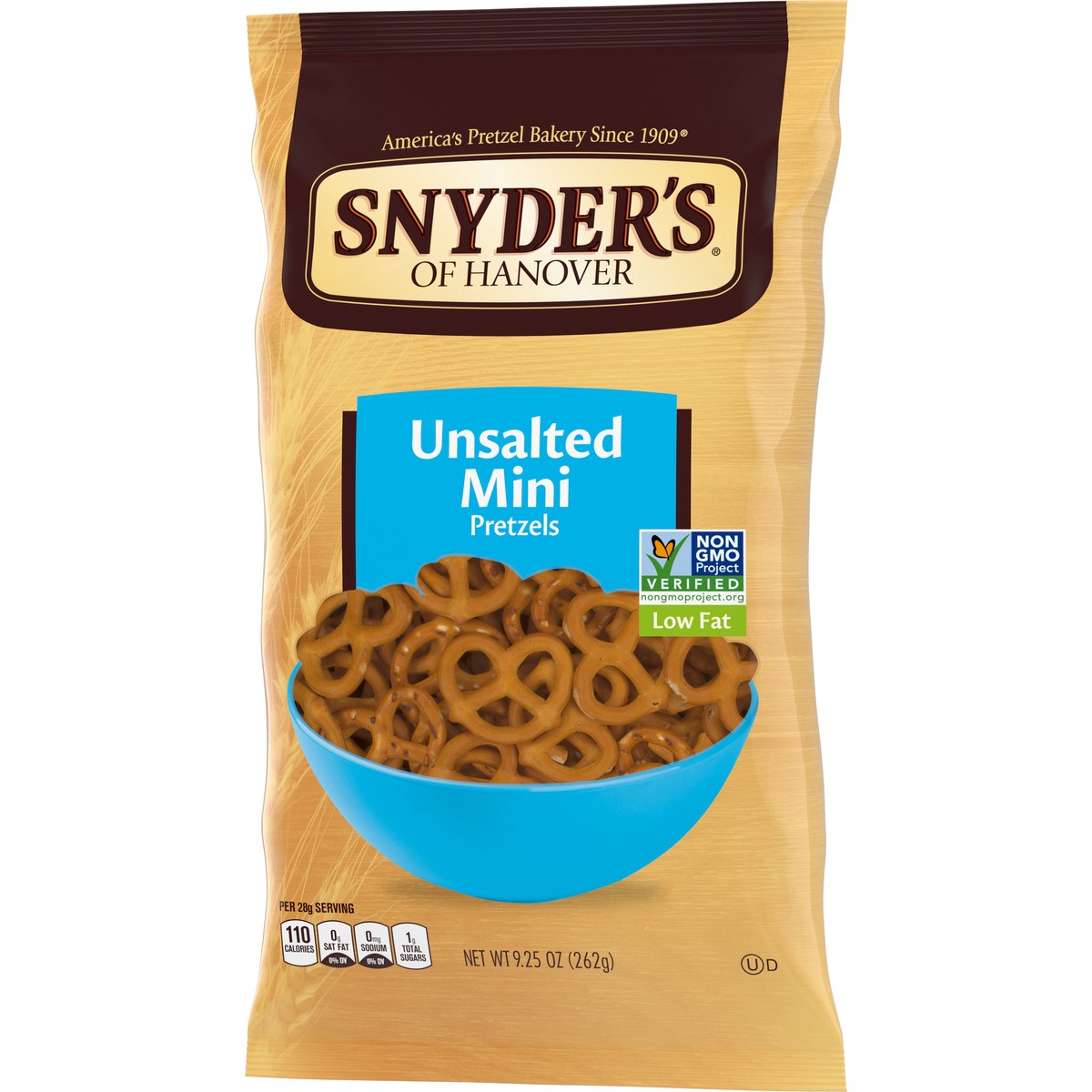 slide 2 of 11, Snyder's of Hanover Pretzels - Mini Unsalted, 9.25 oz