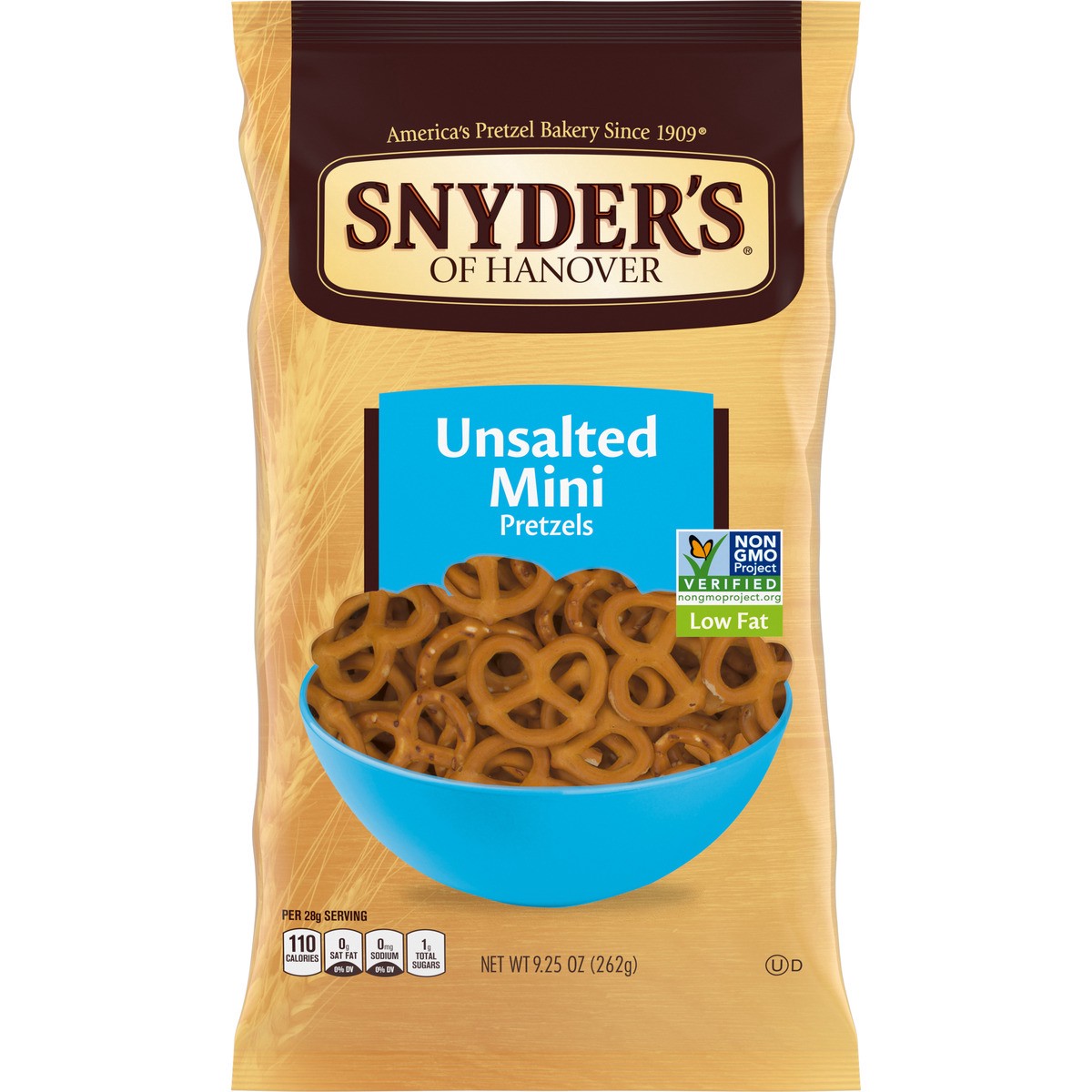 slide 11 of 11, Snyder's of Hanover Pretzels - Mini Unsalted, 9.25 oz