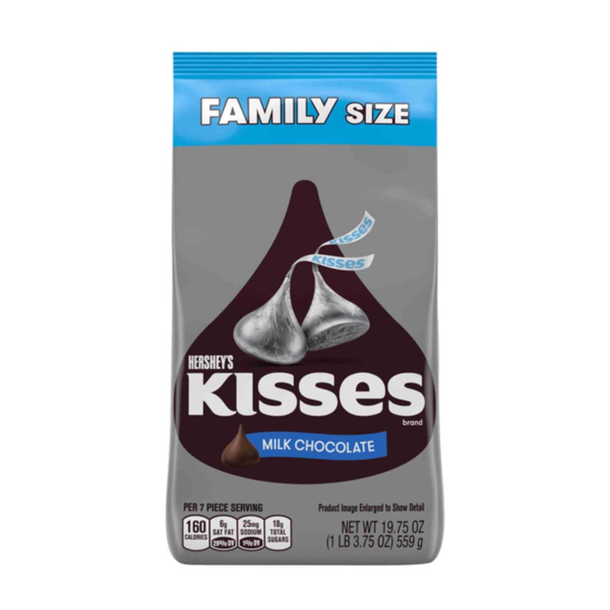 slide 1 of 1, Hershey's Kisses Milk Chocolates, 19.75 oz
