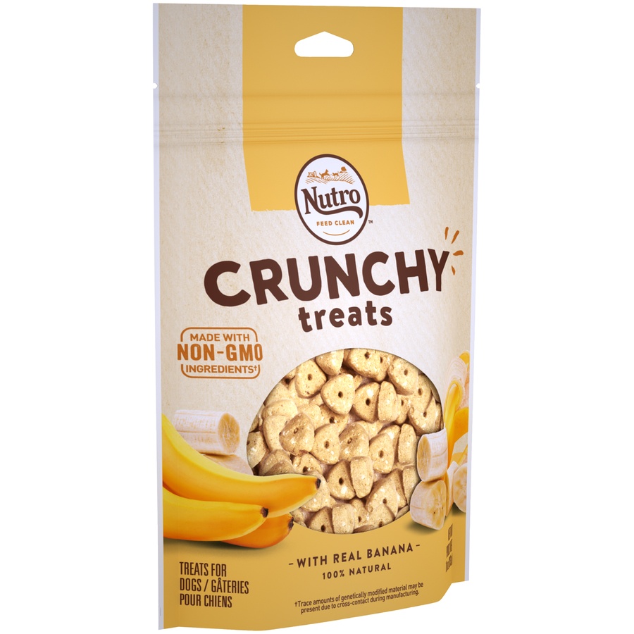 slide 2 of 9, NUTRO Crunchy Dog Treats with Real Banana,  