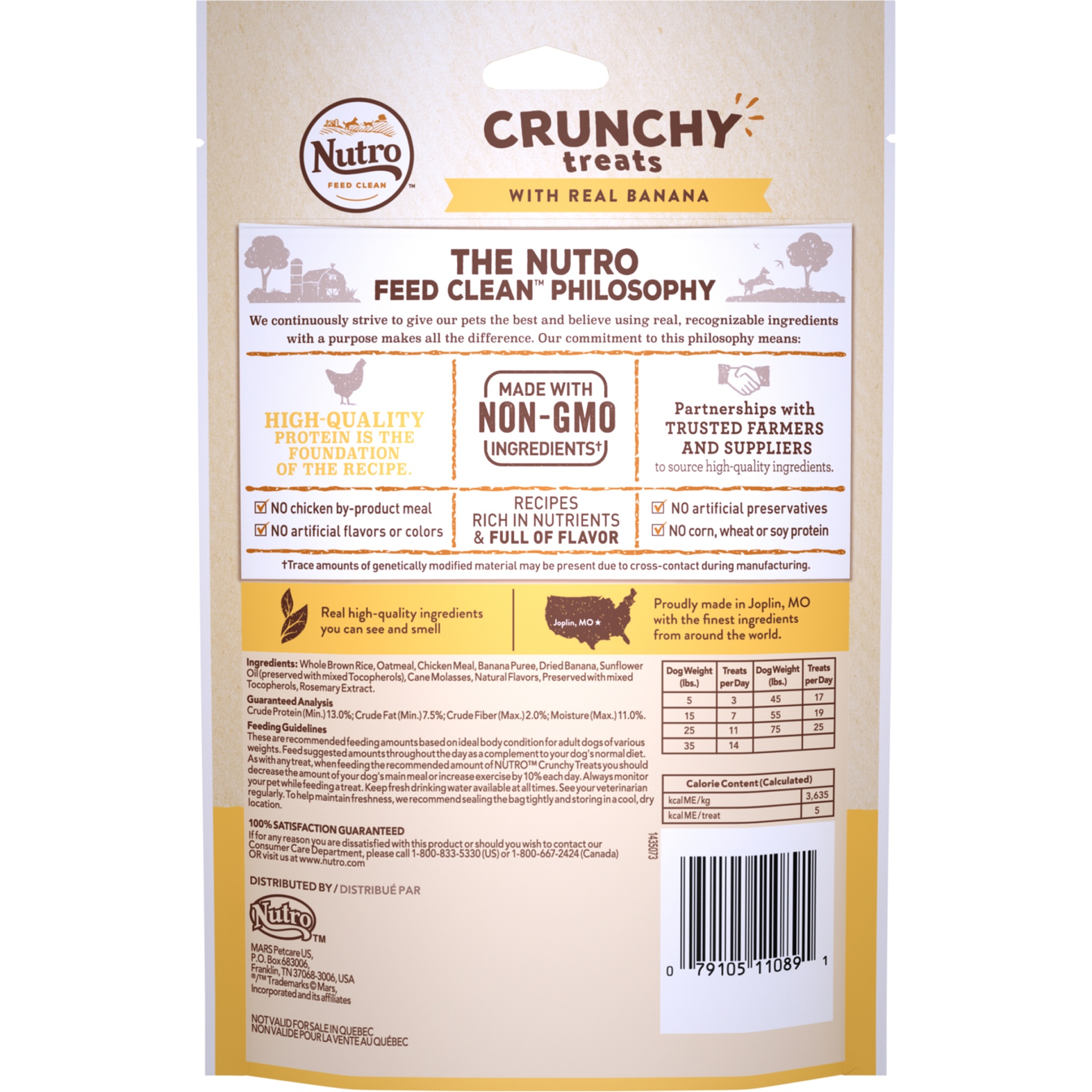 slide 6 of 9, NUTRO Crunchy Dog Treats with Real Banana,  