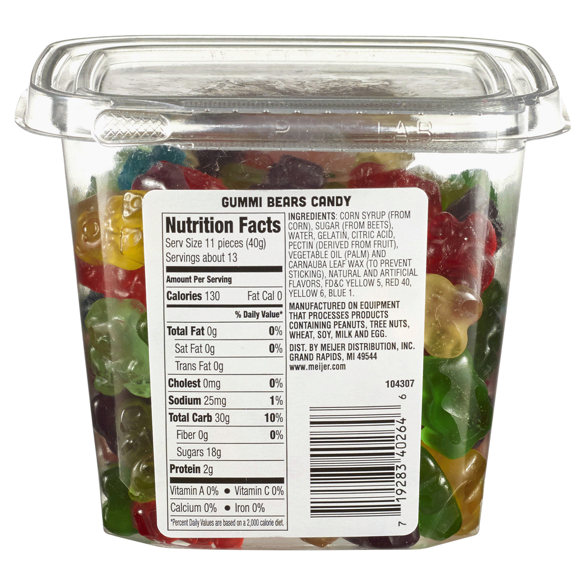 slide 2 of 2, Meijer Gummi Bears, 18 oz