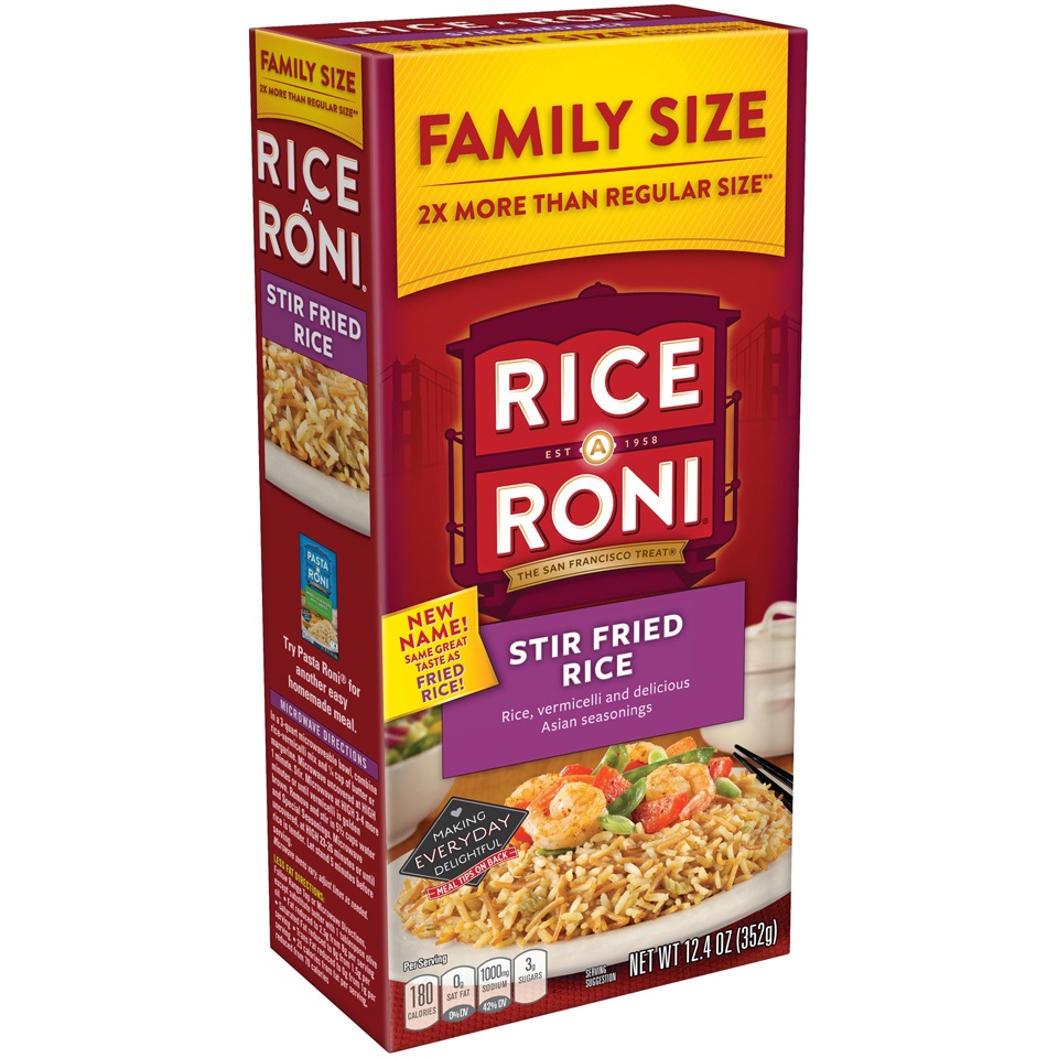 slide 2 of 4, Rice-A-Roni Family Size Stir Fried Rice Rice Mix, 12.4 oz