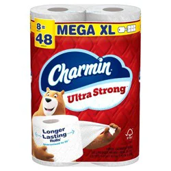 Charmin Toilet Paper Ultra Strong, 8 Mega XL Rolls, 2-ply Bath Tissue