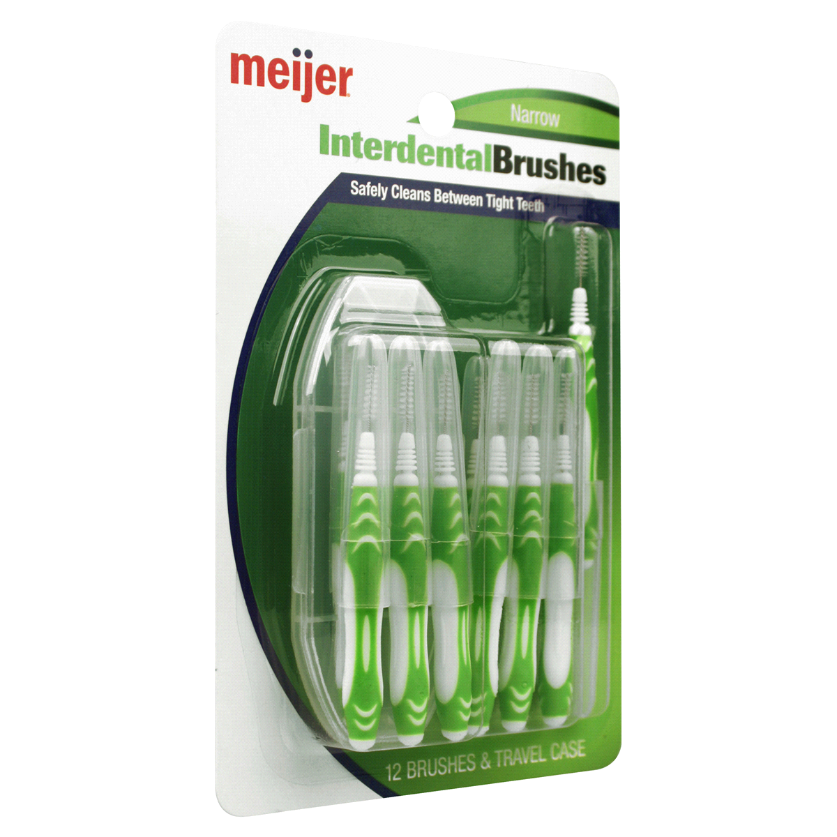 slide 2 of 3, Meijer Interdental Brushes, Narrow, 12 ct