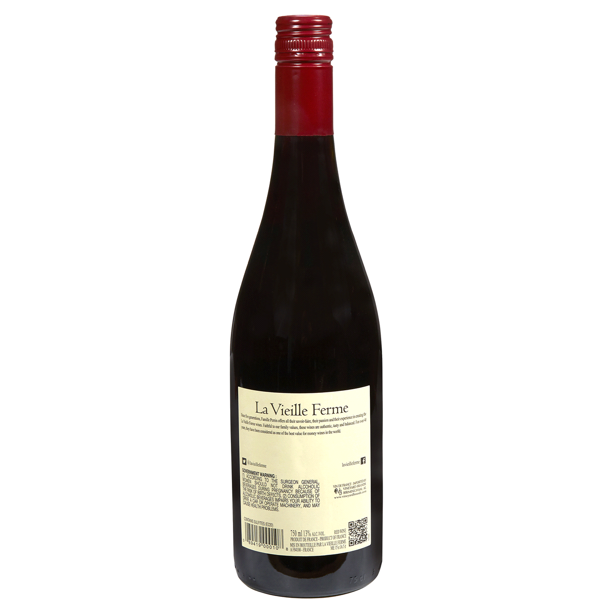 slide 2 of 2, La Vieille Ferme Cotes Du Ventoux Wine, 750 ml