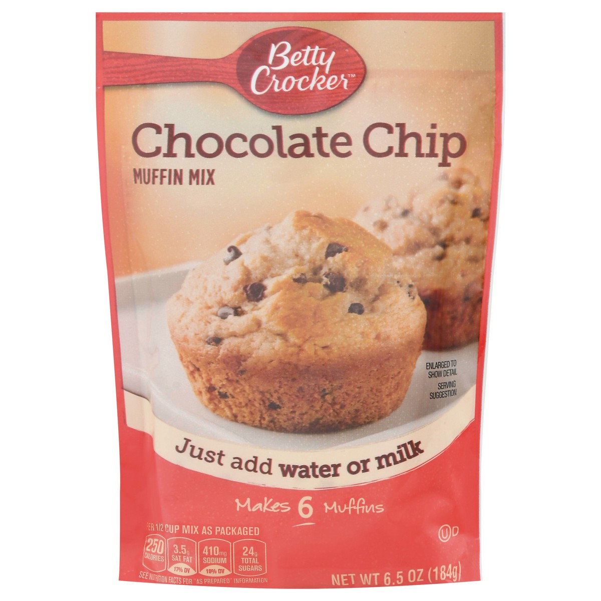 slide 1 of 11, Betty Crocker Chocolate Chip Muffin Mix, 6.5 oz, 6.5 oz