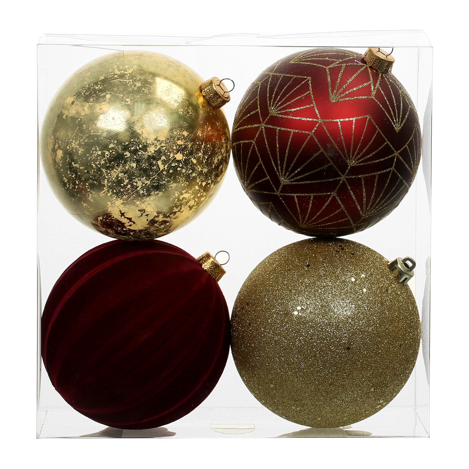 slide 3 of 3, 4 Pack 4.7" Berry Jolly Shatterproof Ball Ornaments By Ashland, 4 ct