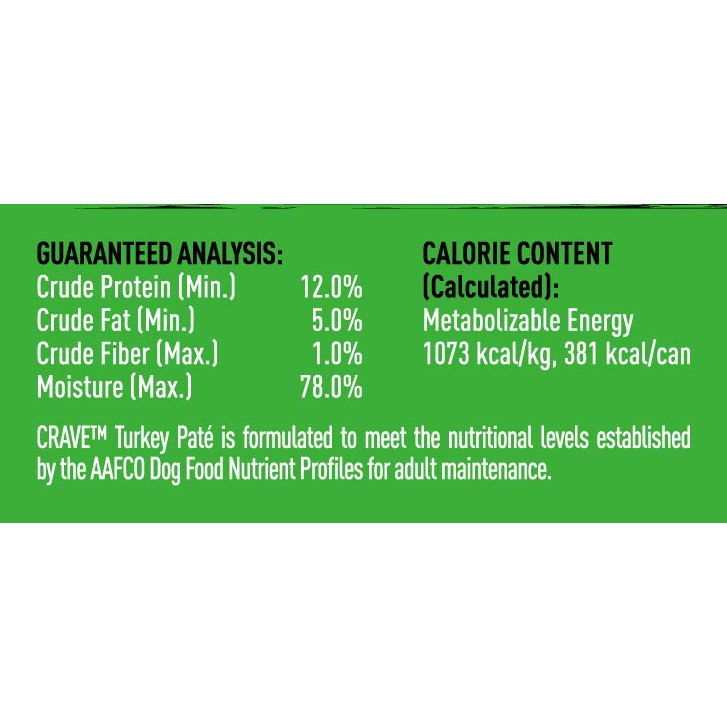 slide 5 of 7, CRAVE Adult Wet Dog Food Turkey Pate, 12.5 oz