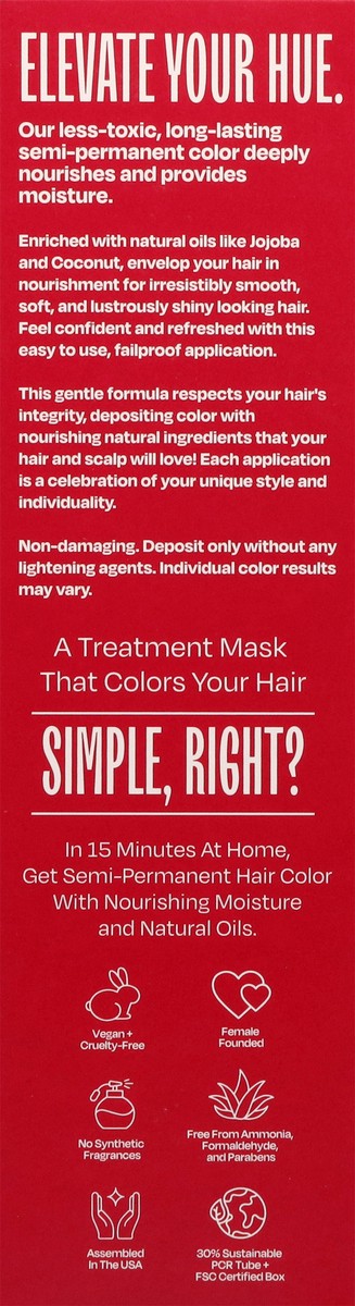 slide 6 of 13, Overtone Scarlet Red Color Depositing Treatment Mask 4.5 fl oz, 4.5 fl oz