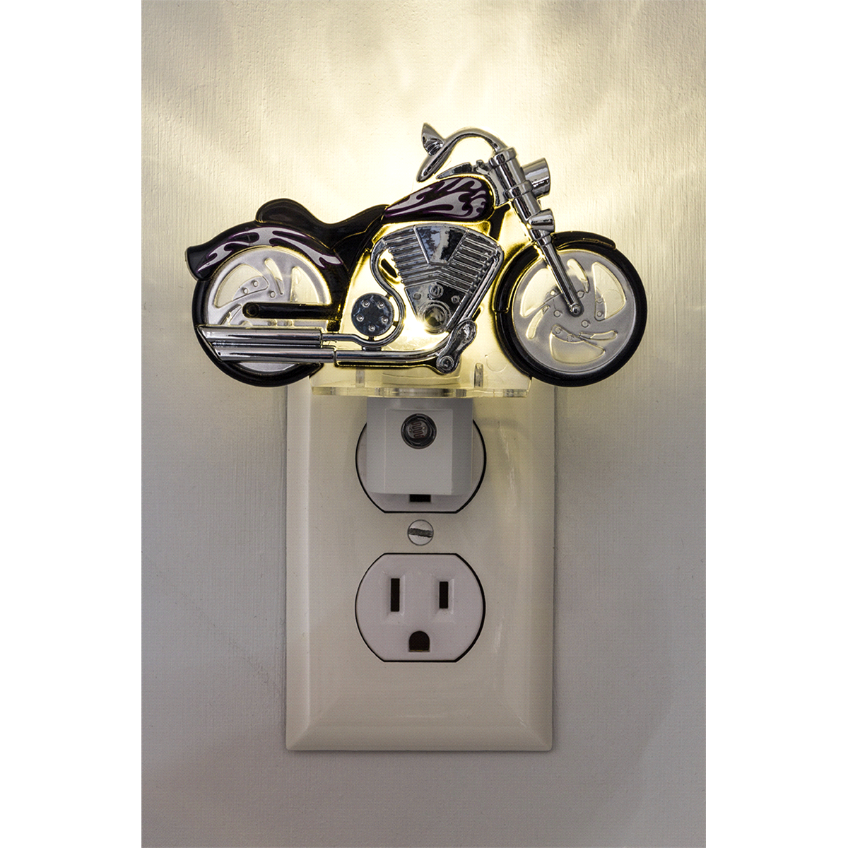 slide 3 of 4, GE Motorcycle Automatic LED Night Light, 1 ct