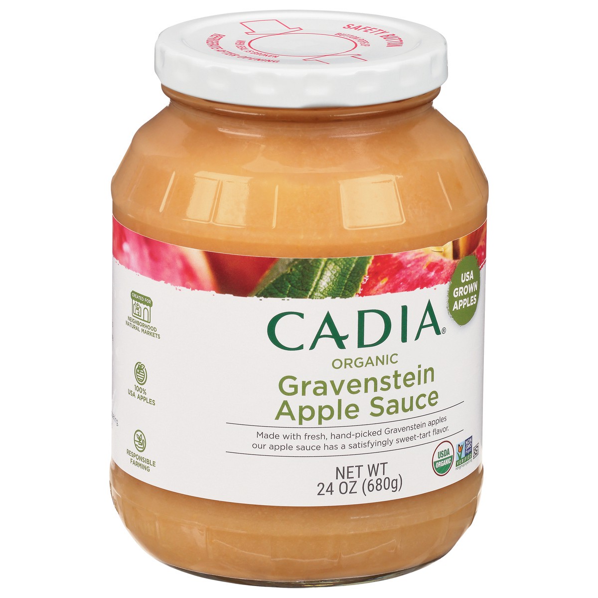 slide 7 of 14, Cadia Organic Gravenstein Apple Sauce 24 oz, 24 oz