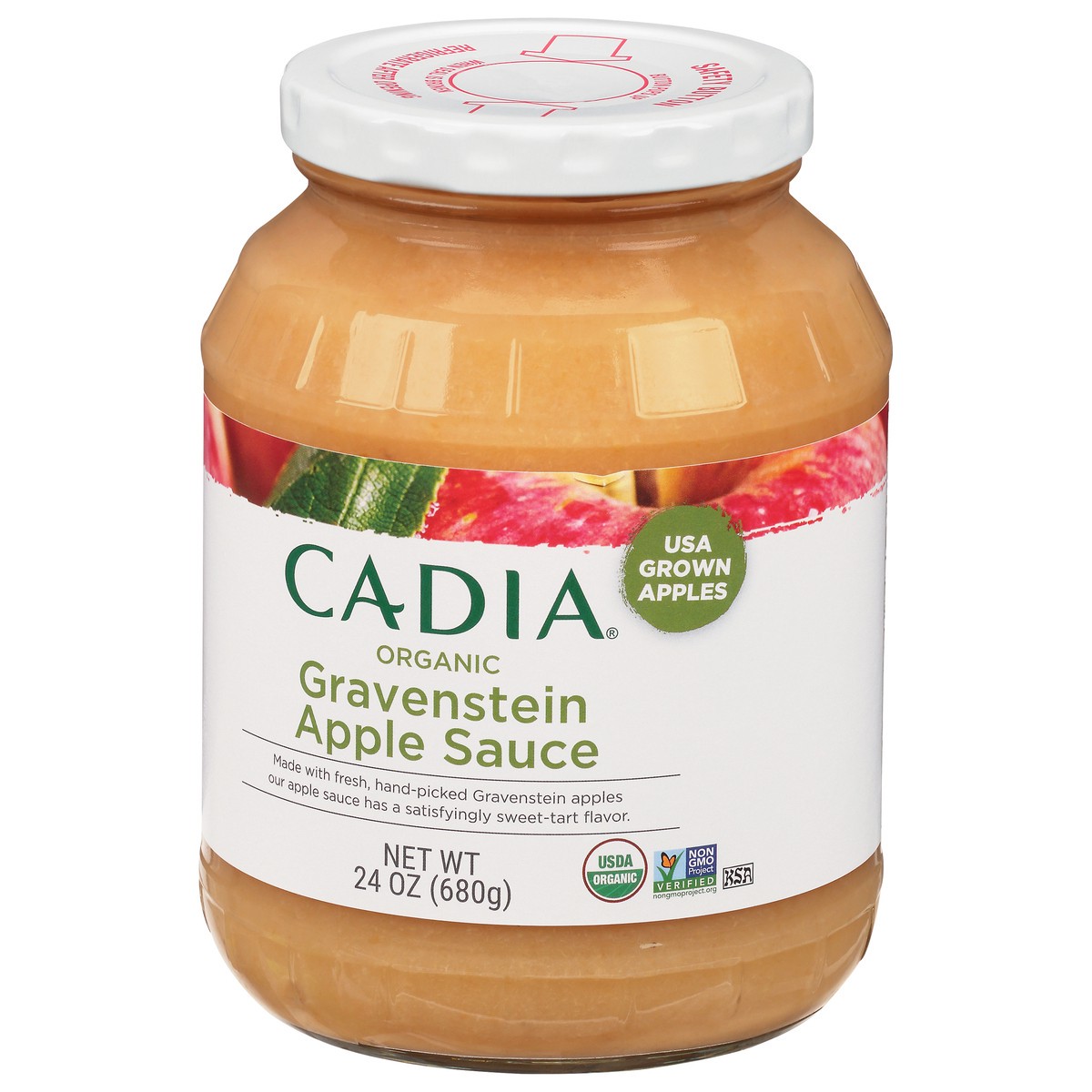 slide 2 of 14, Cadia Organic Gravenstein Apple Sauce 24 oz, 24 oz