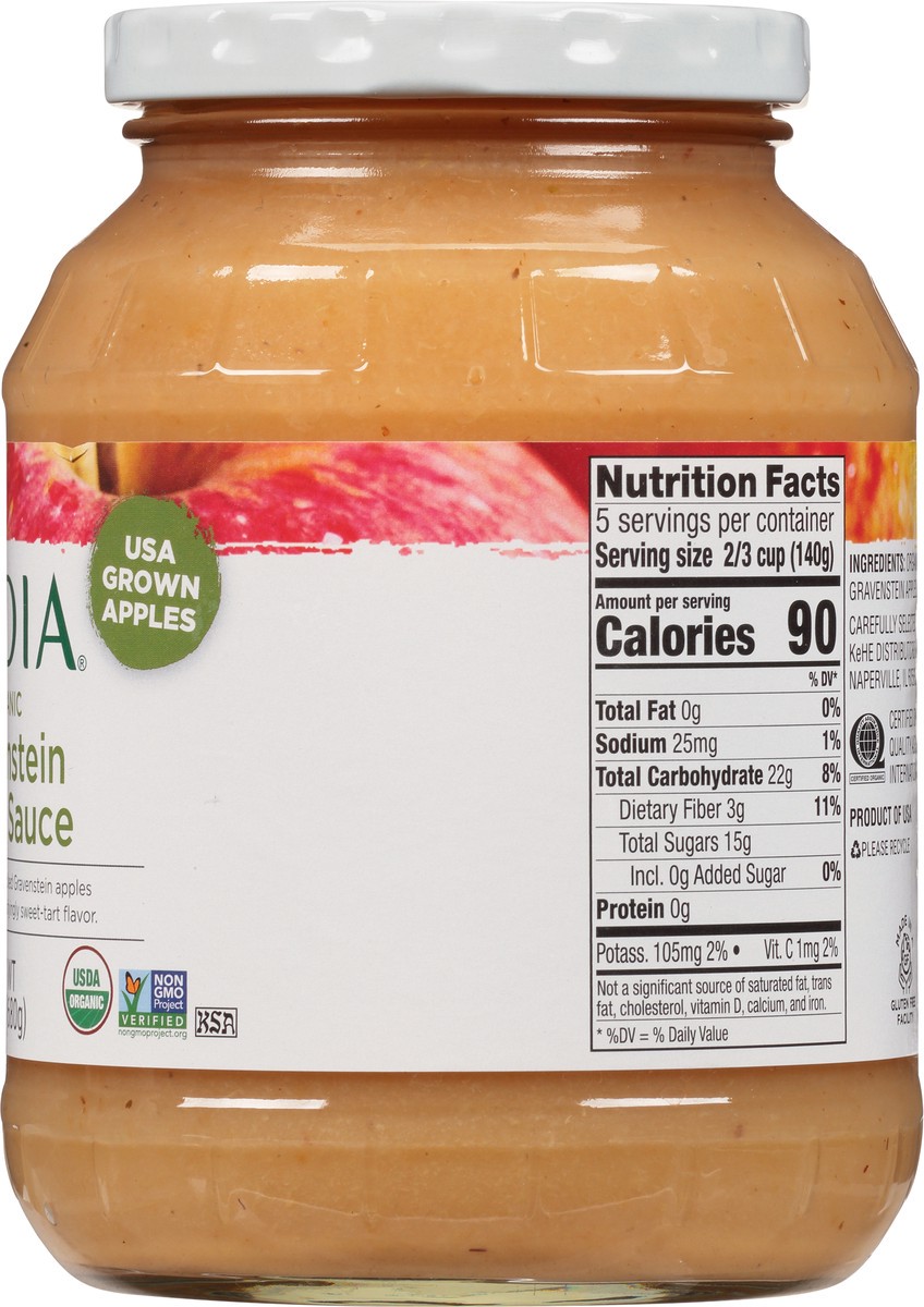 slide 5 of 14, Cadia Organic Gravenstein Apple Sauce 24 oz, 24 oz