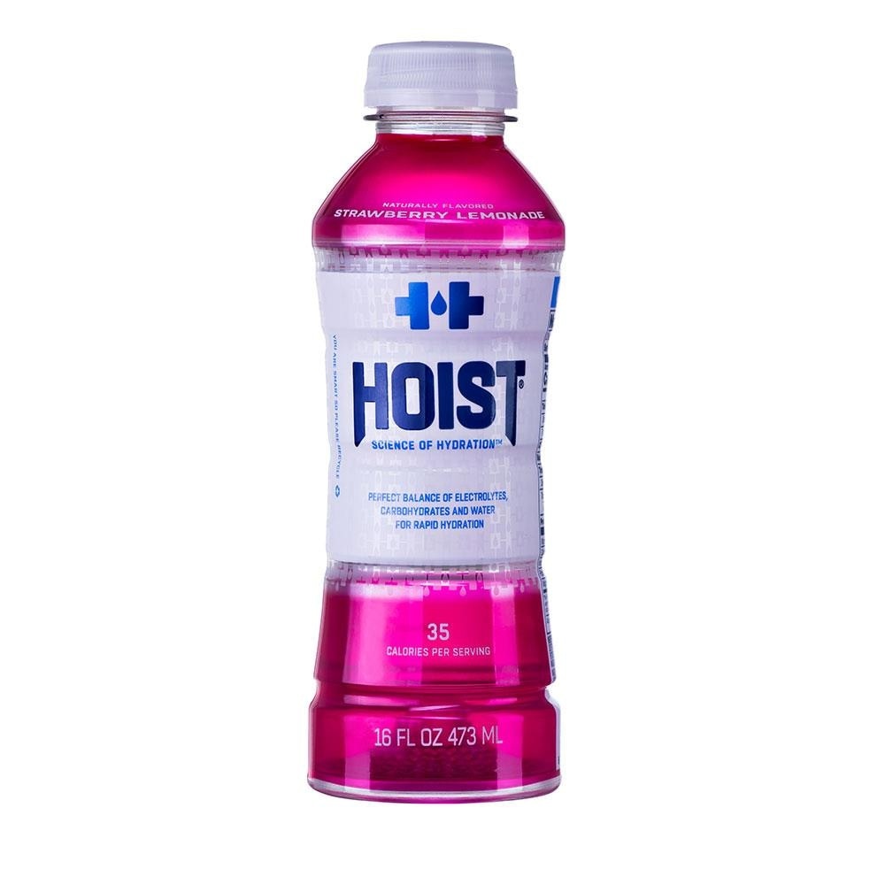 slide 1 of 3, Hoist Strawberry Lemonade Isotonic Electrolyte Drink, 16 oz