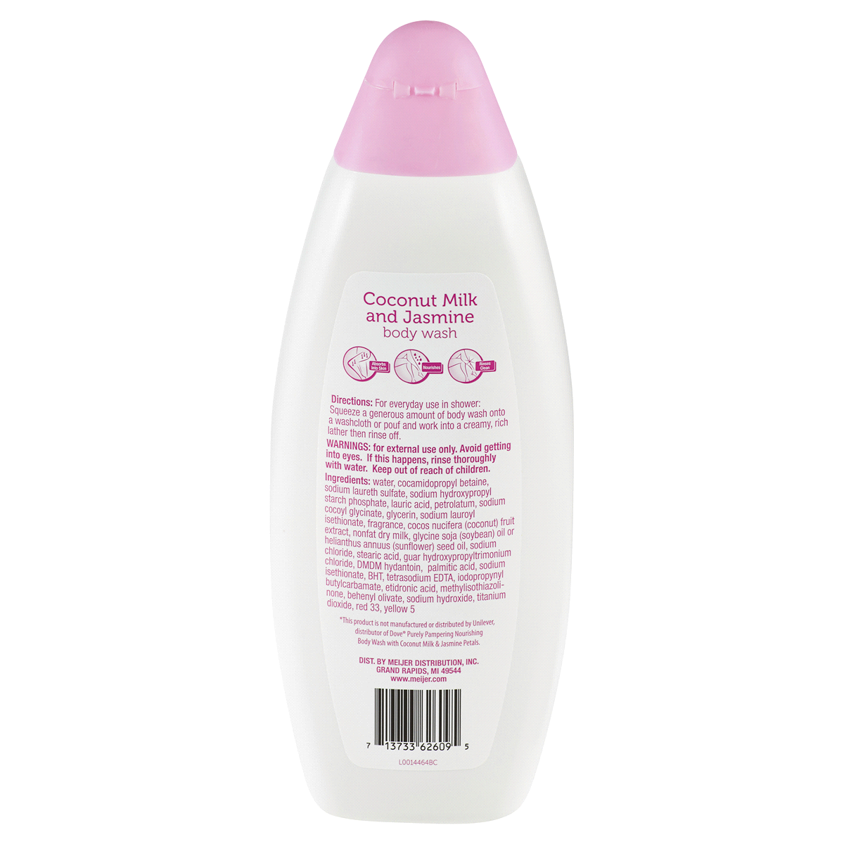 slide 2 of 2, Meijer Coconut Milk Jasmine Body Wash, 24 oz