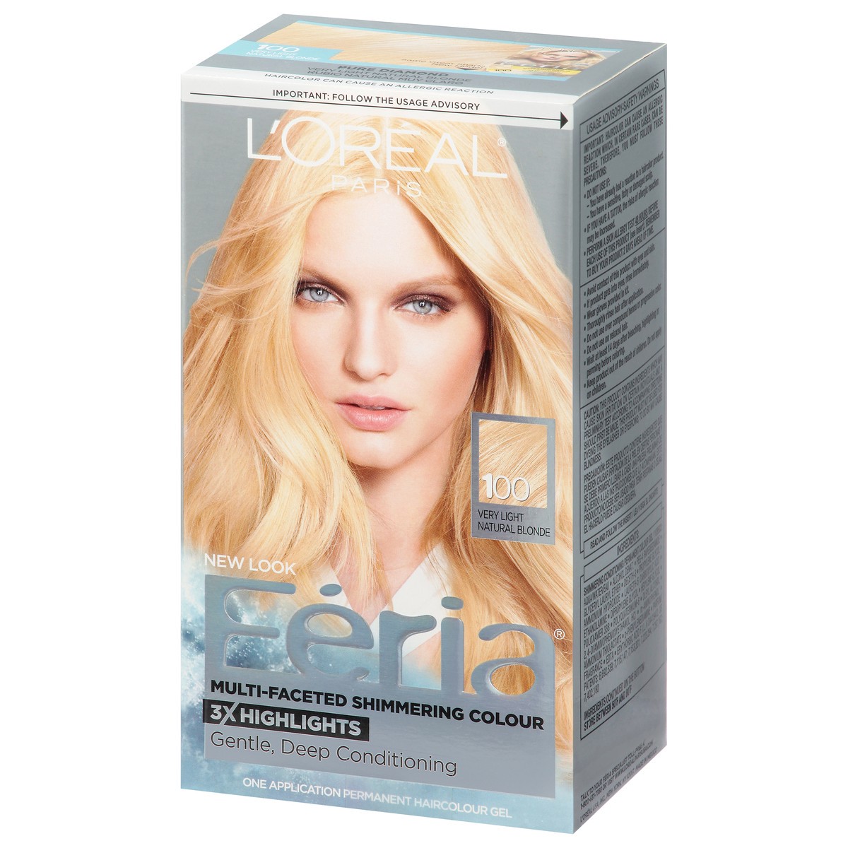 slide 8 of 11, L'Oréal Fería Very Light Natural Blonde 100 Permanent Haircolour Gel 1 ea, 1 ct