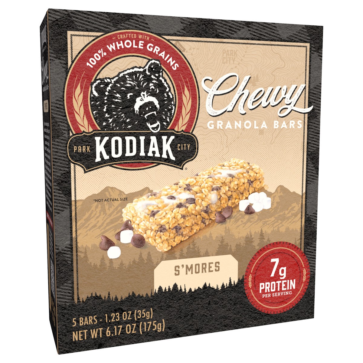 slide 4 of 8, Kodiak Smores Chewy Granola Bars, 5 ct