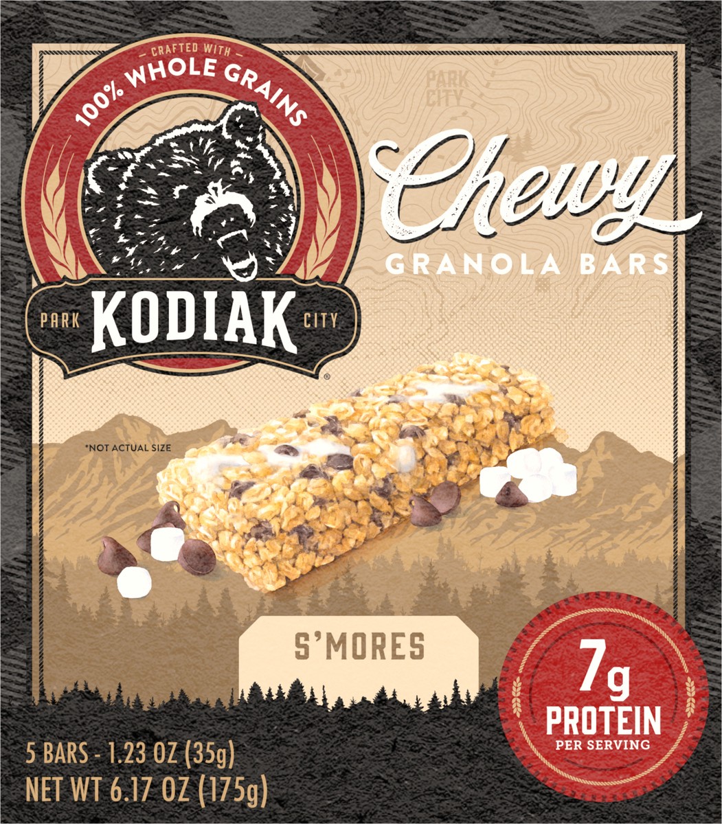 slide 6 of 8, Kodiak Smores Chewy Granola Bars, 5 ct